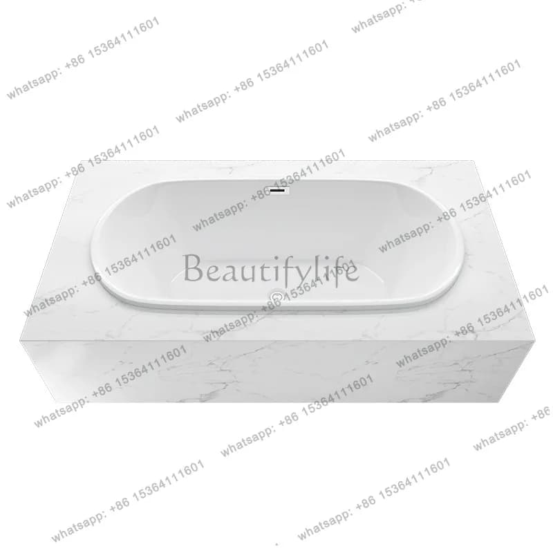 Home Hotel Engineering Acrylic Oval Embedded Bathtub directly from the manufacturer QT-6002Q
