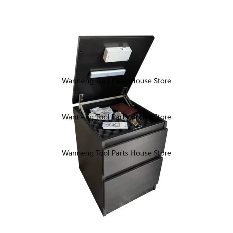 European Modern New Wooden Bedroom Furniture  NFC Bedside   Safe 2 Drawer Cabinet Bedside