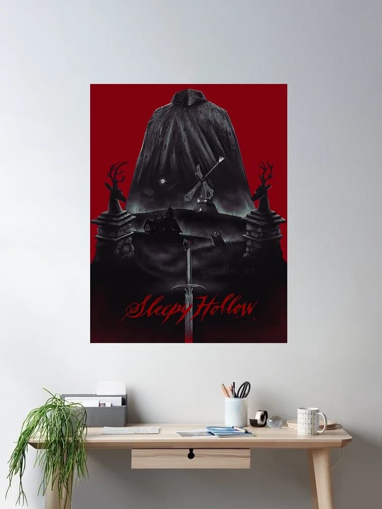 Sleepy Hollow Movie Art Print Canvas Poster, Living Room Decor, Home Wall Picture