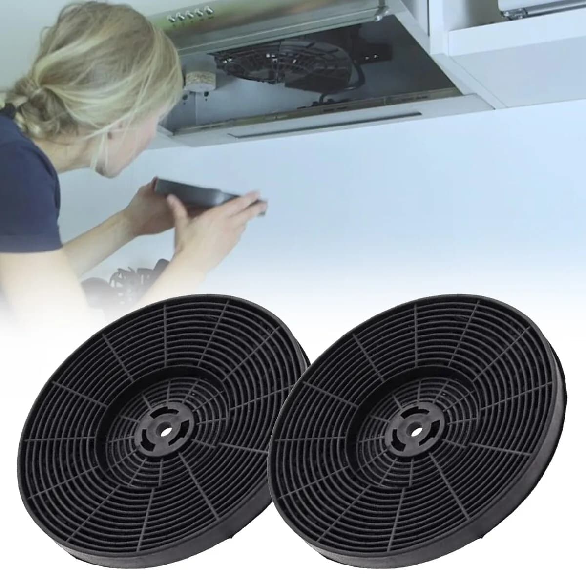 Replacement Carbon Filters for Cooker Hood - 2 x Filters for Caple & CDA CHA15