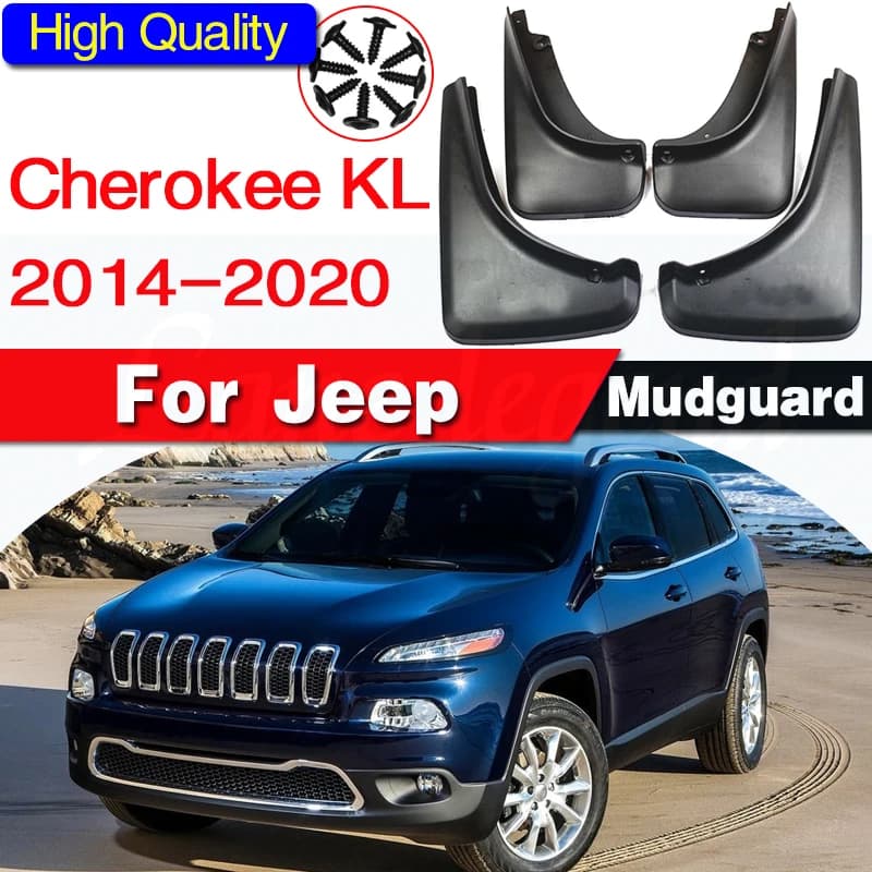 for Jeep Cherokee KL 2014 2015 2016 2017 2018 2019 2020 Mudguards Mudflap Fender Mud Flaps Splash Guards Protect Car Accessories