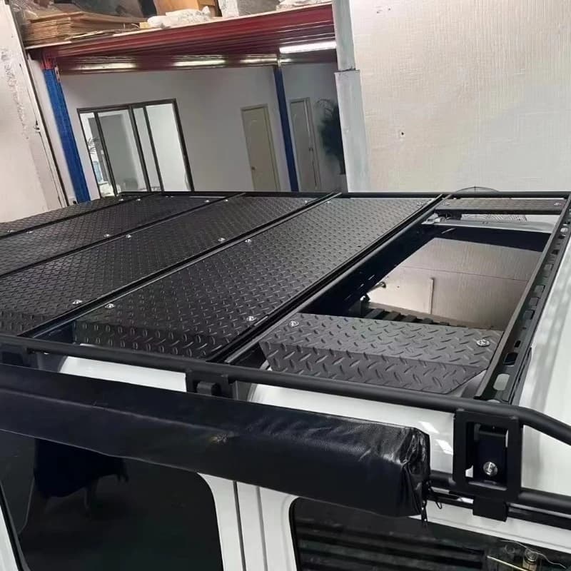 For  G Class W463 G500 G55 G350 G63 off Road Car Roof Rack  With Sunroof Luggage Rack Climbing Ladder Luggage Frame