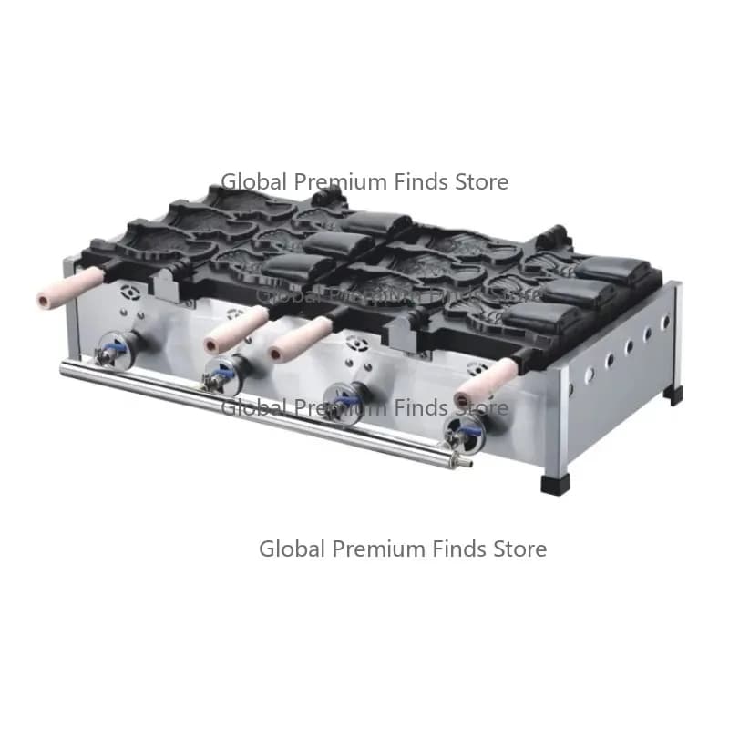 Commercial Fish Waffle Cone Making Machine / Machine Fish Waffle G-as Type