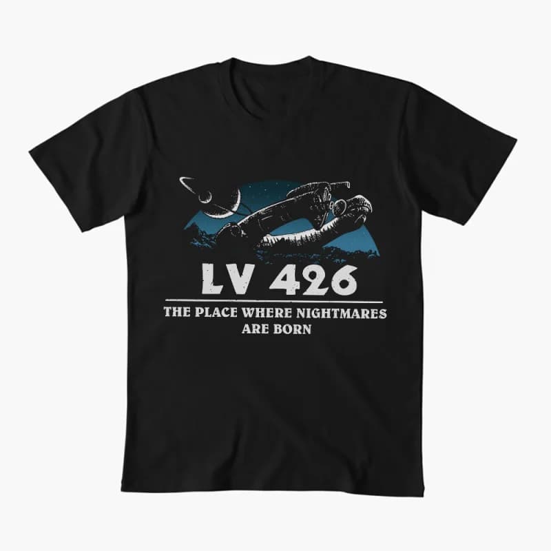 Planet of Nightmares 0412 Xenomorp Horror movie Weyland Sci-Fic Alien Gift T-Shirt 100% cotton Graphic clothes All size tops