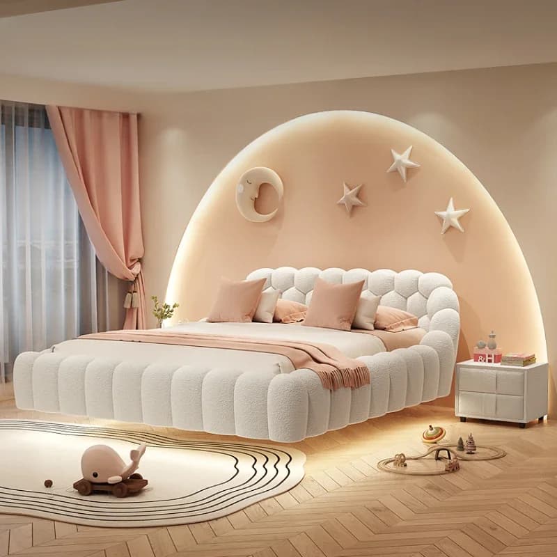 Queen Frame Double Bed Luxury King Size Nordic Twin Living Room Double Bed Hotel Modern Letto Matrimoniale Bedroom Furniture