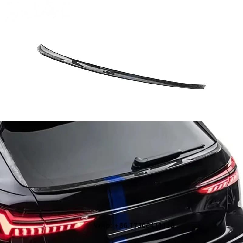 Msy Style Prepreg Carbon Fiber Body Kit Rear Decklid Spoiler Trunk Wing Aero Part For Rs6 C8 2019 2025 Modification