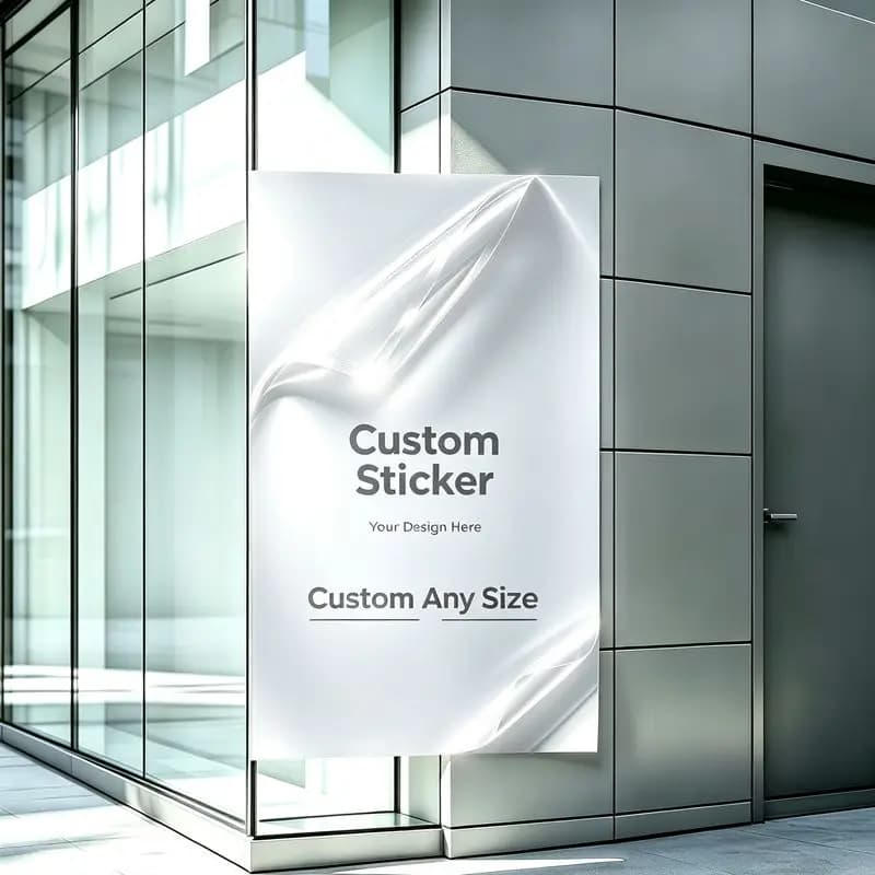 Large Size Custom Advertising Stickers Personalized Promotional Decals for Supermarket Bar Suitable Windows Exterior Promotion
