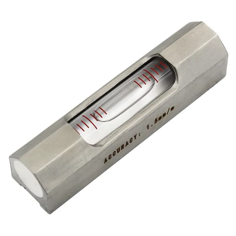 High Precision Spirit Level Bubble Stainless Steel  Mini Level Bubble Level Tools Accuracy 0.1mm 0.6mm 1.5mm/M