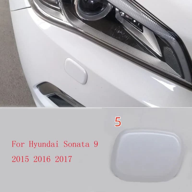 Accessories Headlight Cleaning Spray Nozzle Cover For Hyundai Sonata 9 2015 2016 2017 Front Bumper Spray Nozzle Cover