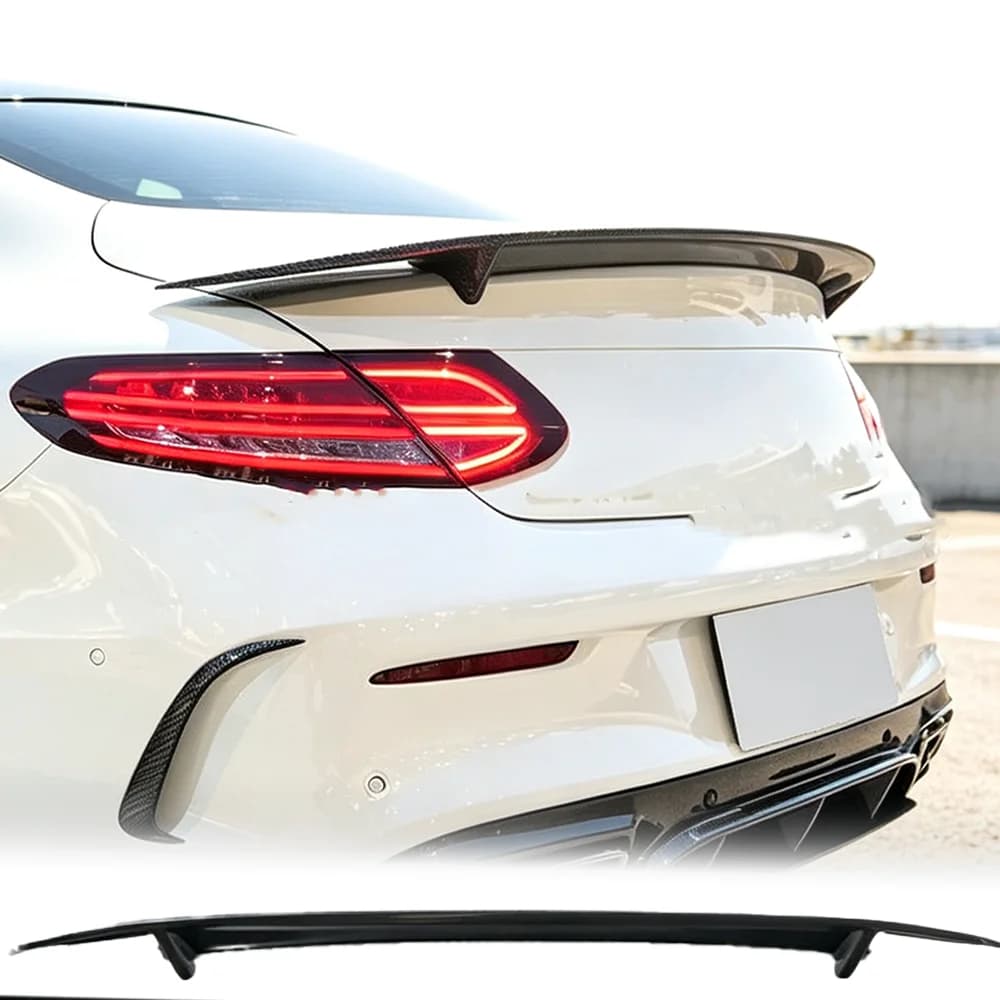 Suitable for Benz W238 E-Class AMG two door hardtop sports car 2016-2022 true carbon fiber pressure tail body kit rear spoiler