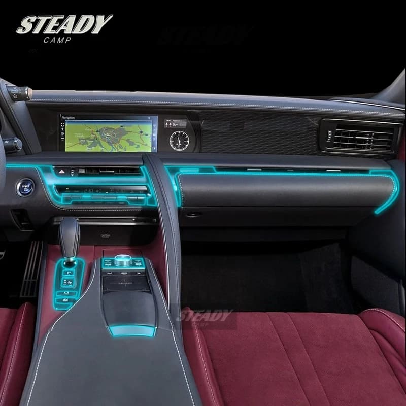 For Lexus LC 500 2018-2022 2023Car Interior Center Console Transparent TPU Protective Film Anti-scratch Repair Accessories Refit