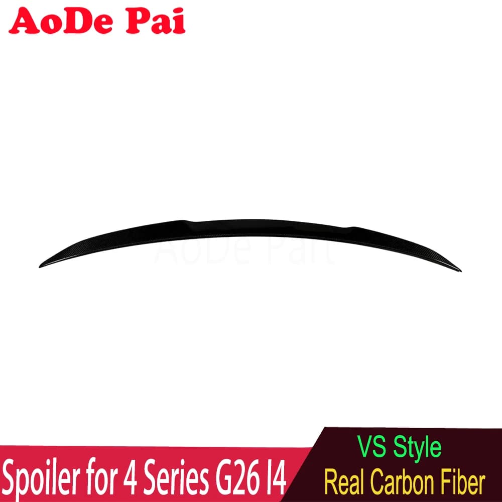 Carbon Fiber Trunk Wing Spoiler Ducktail For BMW 4 Series G26 430 M440 i4 4 Door Gran Coupe 2021-2026