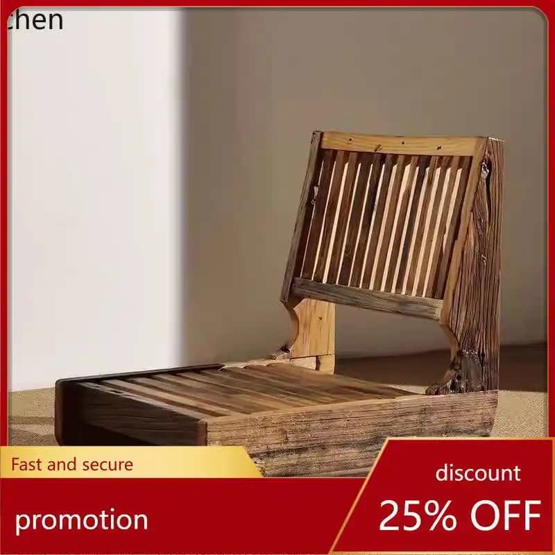 HXL Sofa Chair Backrest Lounge Chair All Solid Wood Tatami Single Chair