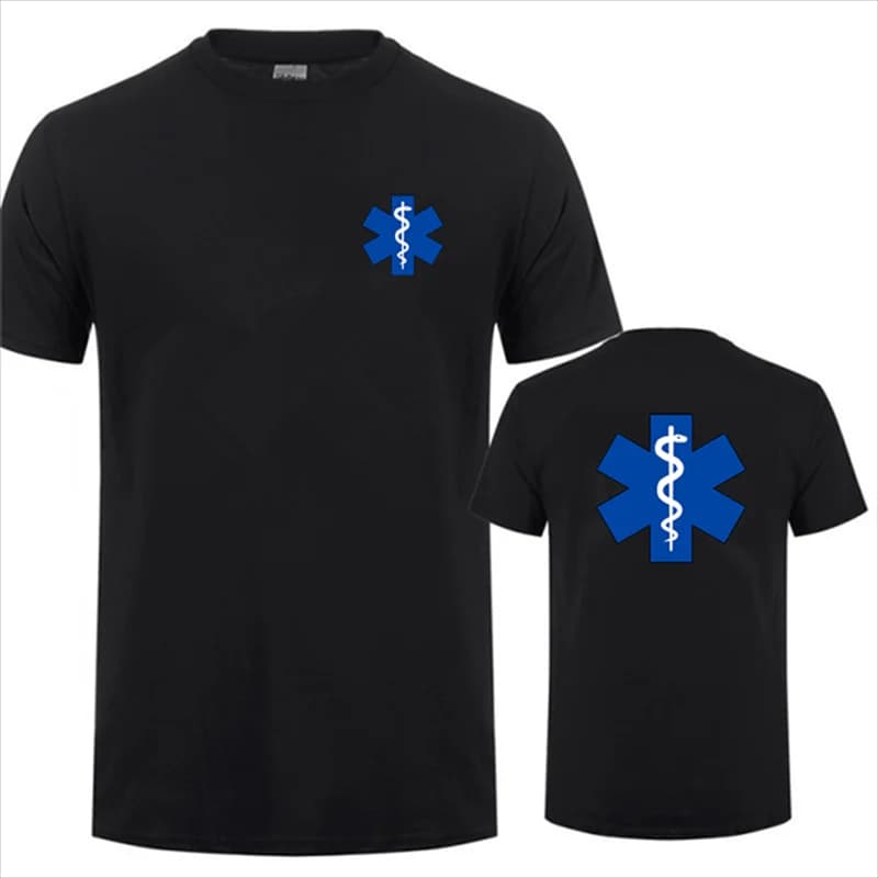 EMT Emergency Ambulance Printed T Shirt Men Women Fashion Summer Streetwear O-Neck T-Shirt Casual Sport Short Sleeve Shirt Tops