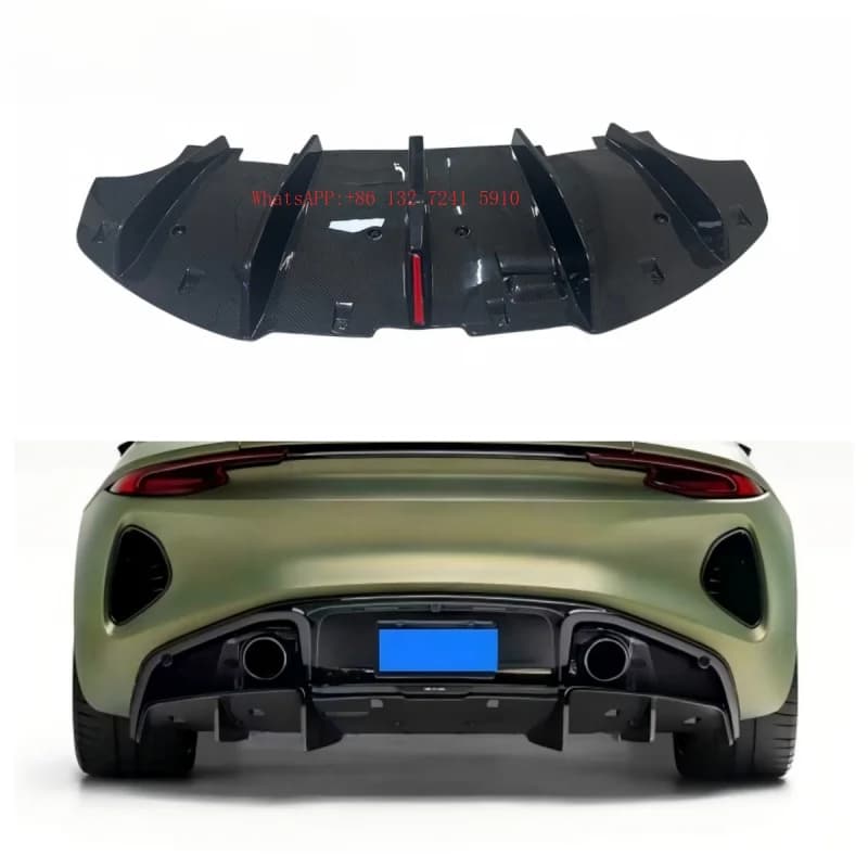 Dry Carbon Fiber Rear Diffuser Rear Lip