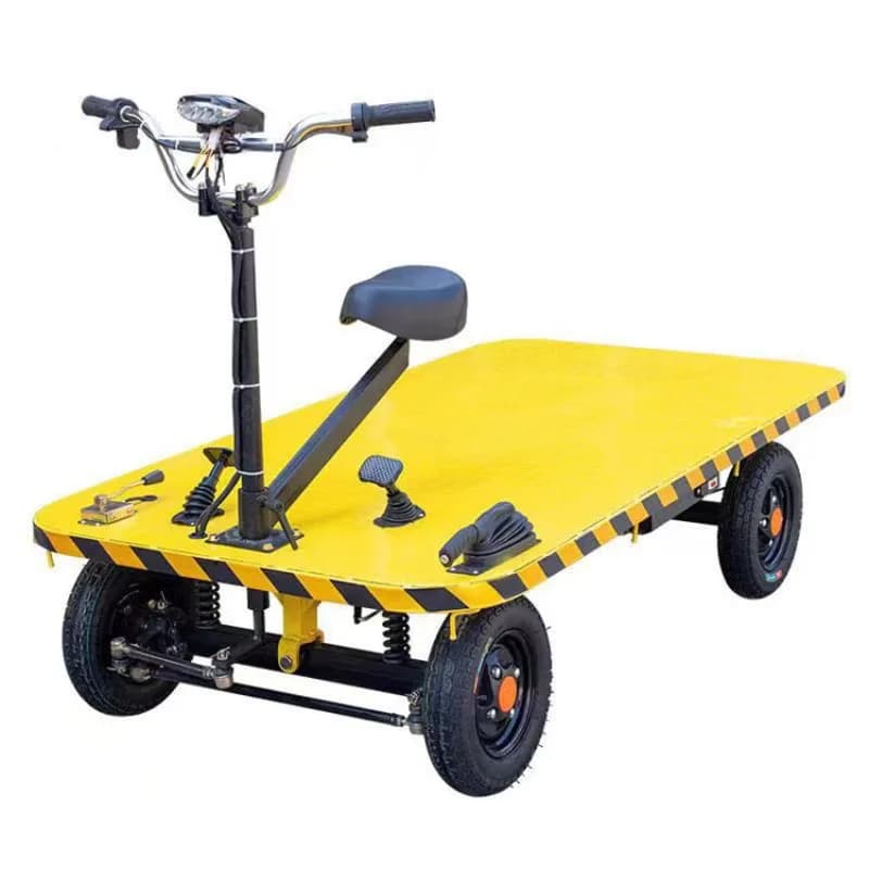 Warehouse construction site battery transportation can ride the elevator upside down to move the truck