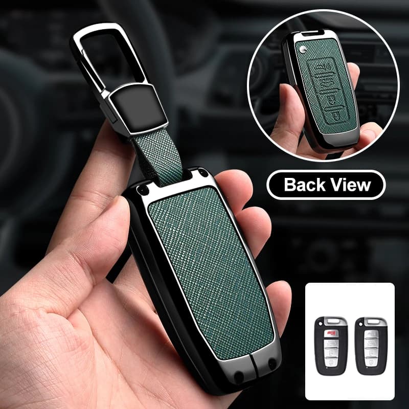 Zinc Alloy Car Key Case Cover For Kia Hyundai EQUUS Optima K5 Forte Opirus Rohens Ix35 SOUL SORENTO MOHAVE Borrego Shell Fob