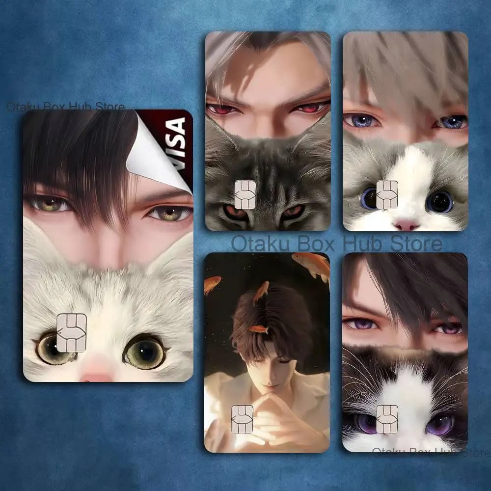 Game L-Love and D-DeepspaceS Card Stickers Credit Visa Debit Bank Charge Card Bus Metro Waterproof Sticker Decal Decoration