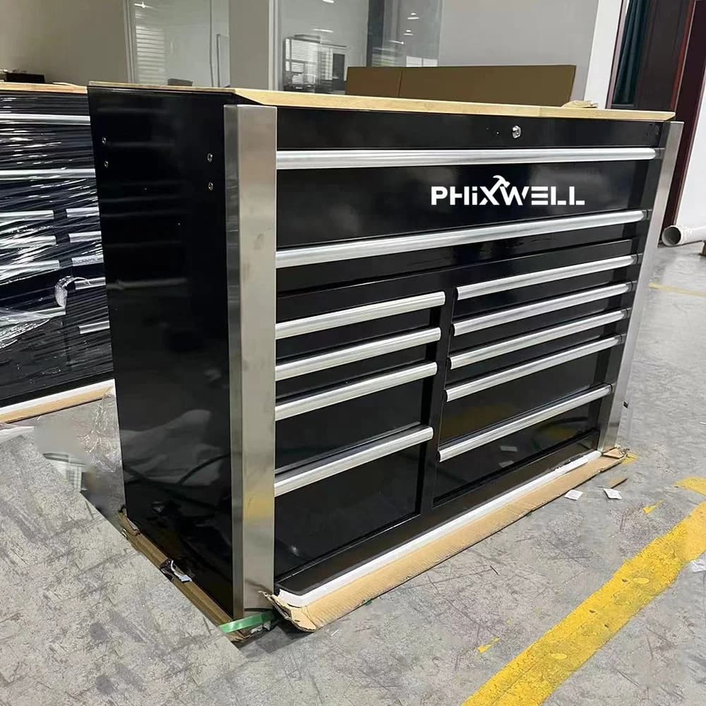 11drawers-10trays Workshop Garage Storage Tool Trolley Cart Chest Cabinet Sets Box With Tools Kit 2024 Newest