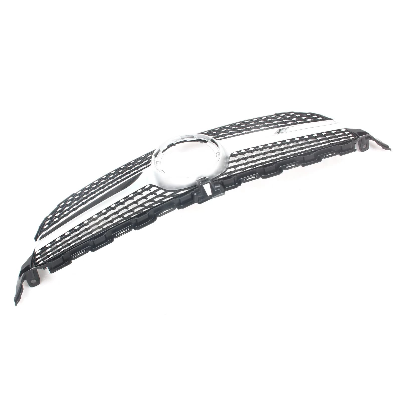 Front Radiator Grille Bumper Grill Middle Grid Inlet Mesh Tuning For Benz W205 C-CLASS 2019-2021