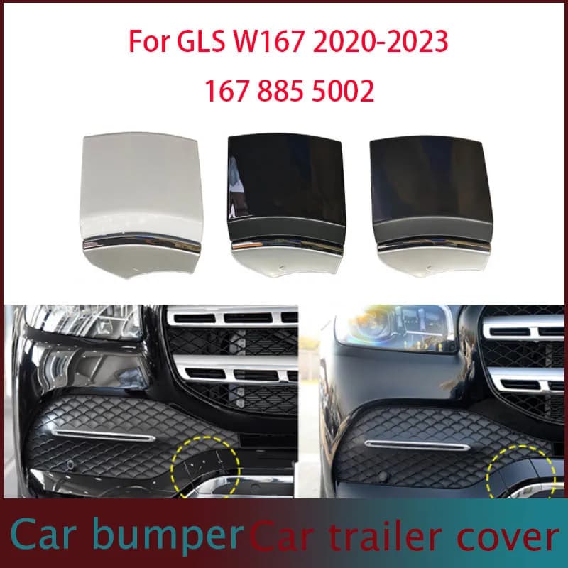 For Mercedes Benz W167 front trailer cover GLS front bumper towing hook rescue cover 1678855002