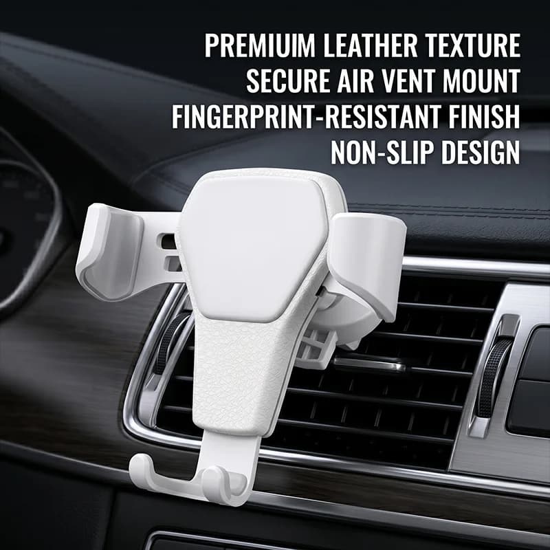 Car Air Vent Mount Auto Phone Holder Gravity Triangular Hold One Hand Operation For Cell Phones Navigation Car Phone Stand