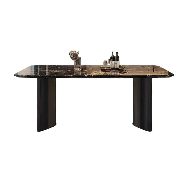 YJQ dining table light luxury high-end marble home modern simple living room dining table and chair combination
