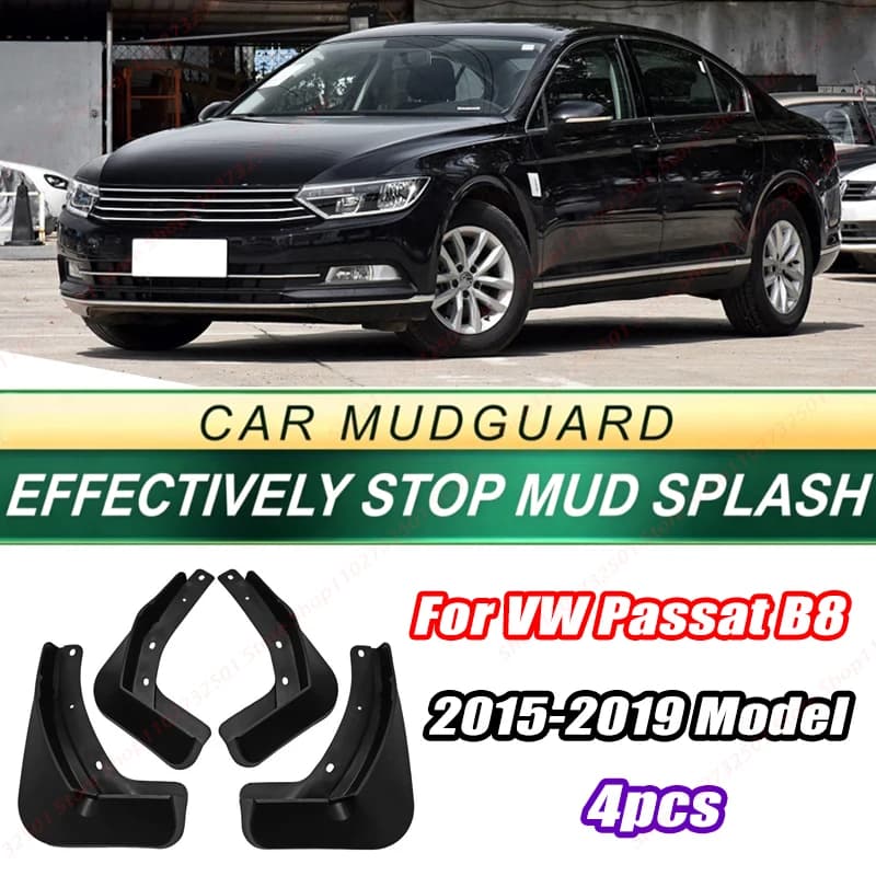 For VW Passat B8 2015-2019 Model 4PCS Front Rear Mud Flaps Splash Guards Fender Mudguards Auto Accessories