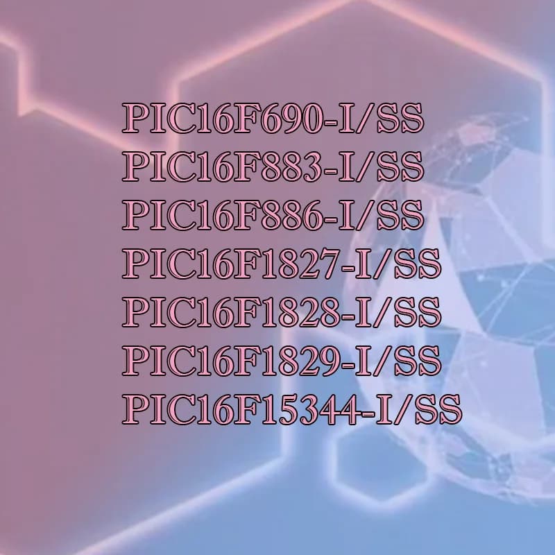 PIC16F886 PIC16F883 PIC16F690 PIC16F1827 PIC16F1828 PIC16F1829 PIC16F15344 I/SS plastic casing