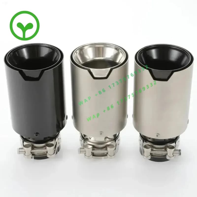 26 Style1PCS Stainless Steel Exhaust Tips Performance Muffler Pipe For M2 F87 M3 F80 M4 F82 F83 M5 F10 M6 F12 F13