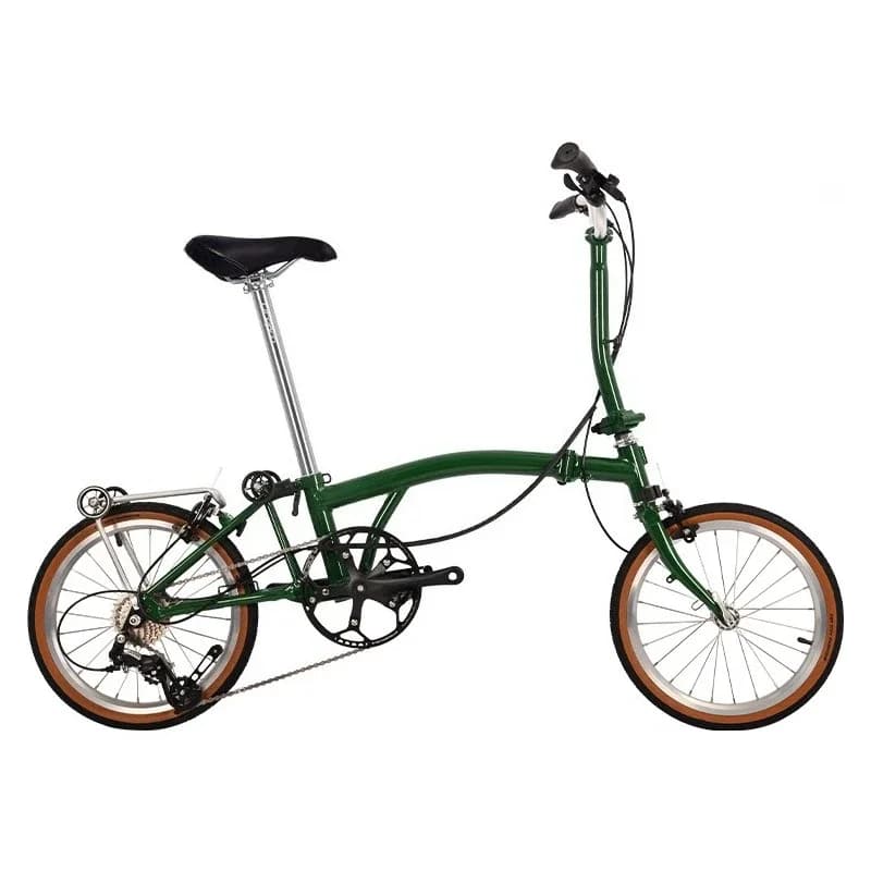 16-Inch, aluminum-combined ultralight, portable, 8-speed national cloth, variable-speed adult folding bicycle