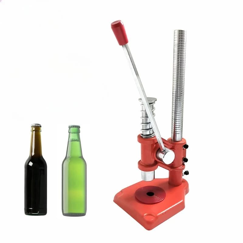 Manual beer bottle cap capping machine, sealing machine, soy sauce capper, glass bottle capping machine