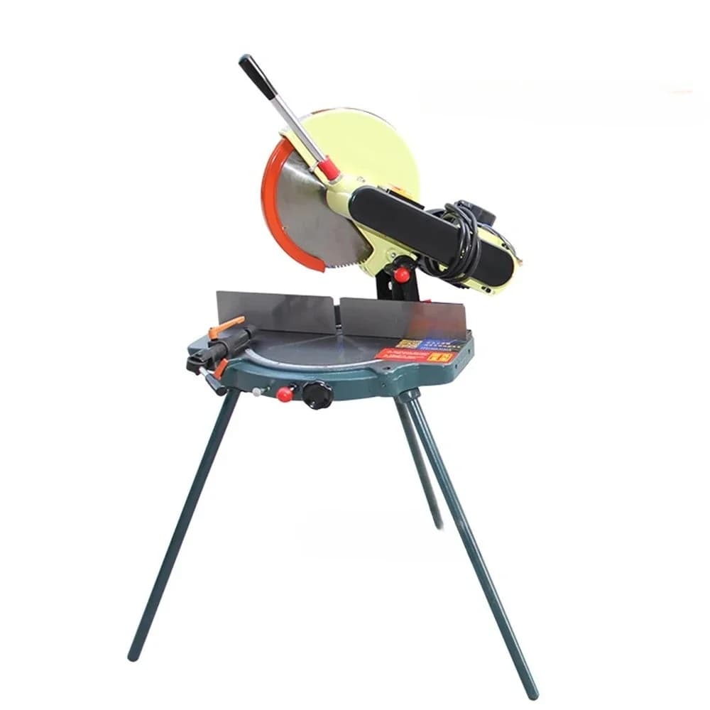 14"/355mm Blade Diameter Cut Off Saw Steel Cutting Machine 0-45° Adjustable Angle Miter Saw