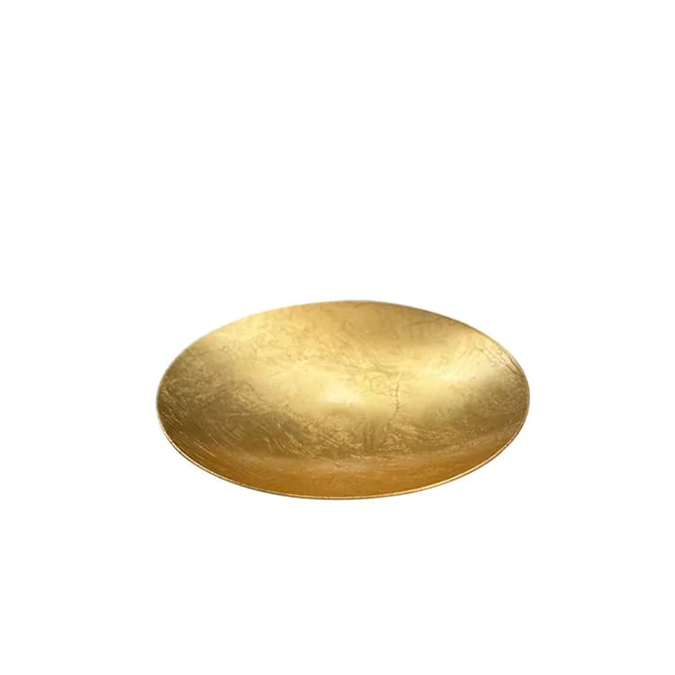 Imported brass fruit plate high-end sense office art tea room new Chinese zen ornament