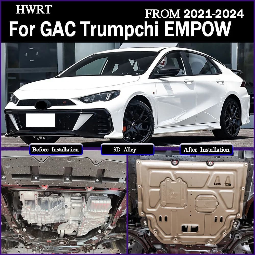 Engine Guards Manganese Steel Engine Protection Device For ‌GAC Trumpchi EMPOW 2021-2024 1.5T Fuel powered vehicles Accessories