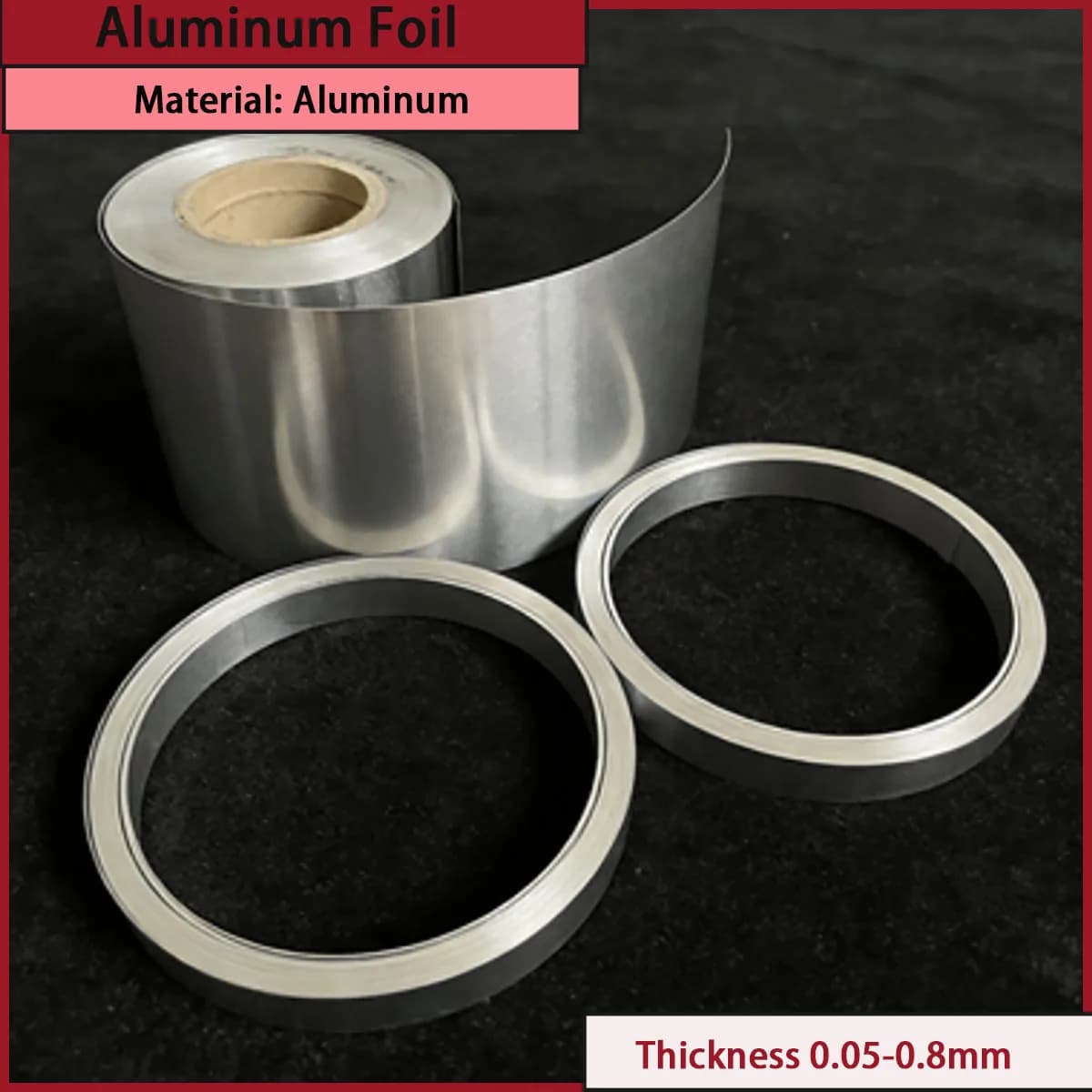 0.05-0.8mm thick aluminum foil is used for industrial manufacturing, food packaging, etc