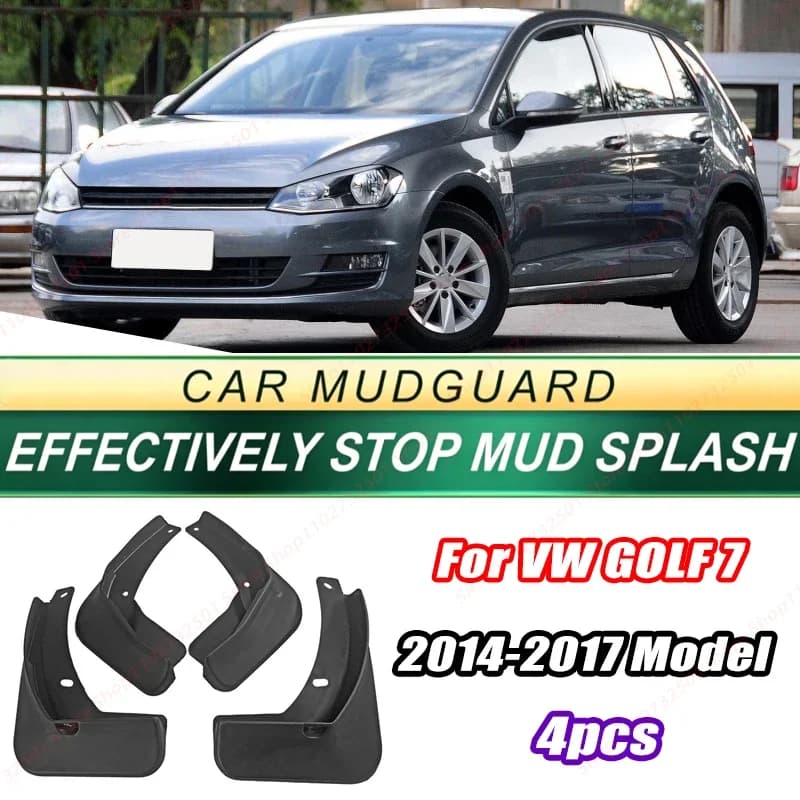 For VW GOLF 7 2014-2017 Model 4PCS Front Rear Mud Flaps Splash Guards Fender Mudguards Auto Accessories