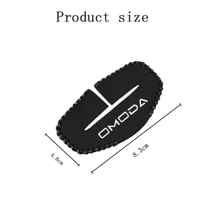2Pcs Stylish PU Leather Seat Belt Buckle Case Anti-Scratch Protective Cover for Chery Omoda 5 Pro 9 EV PHEV 2025 S5 O5 E5 Plus C