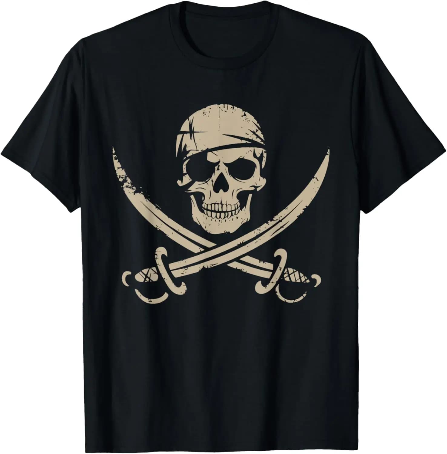 Pirate Skull And Crossbones Skeleton Halloween For T-Shirt