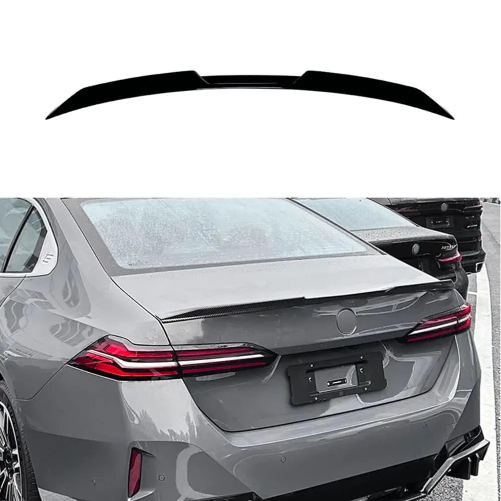 FOR BMW 5 Series I5 G60 2024+ 525i 530i MP Style Carbon Glossy Black Rear Trunk Lid Car Spoiler Wings Tuning Accessories part