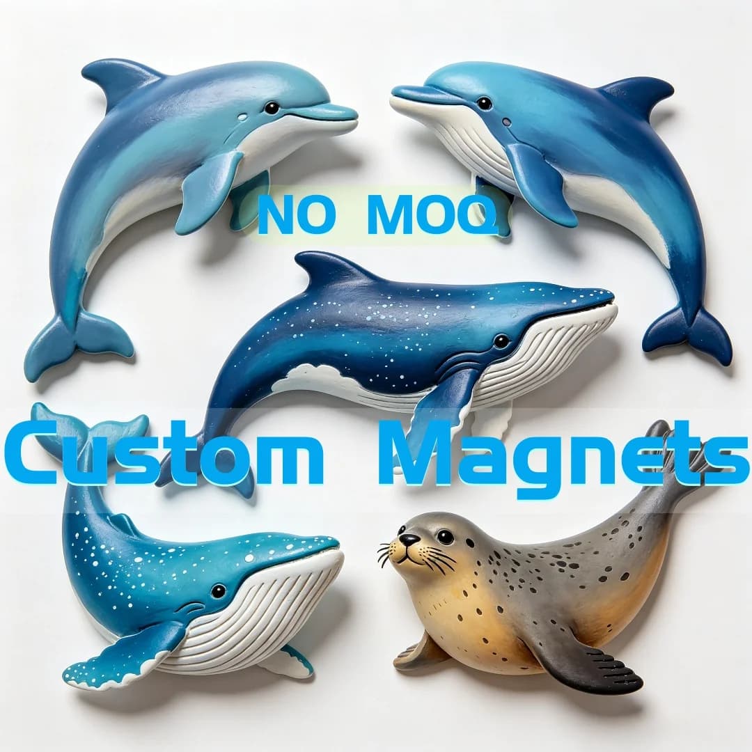 Custom Ocean Animal Fridge Magnets Personalized Marine Life Refrigerator Magnet No MOQ Beach Home Decor
