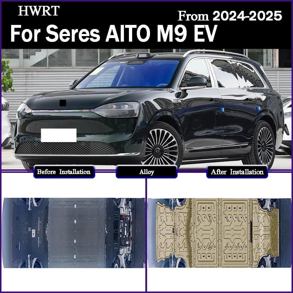 Protective Plate For Front Motor Rear Motor Front Batter Rear Battery Chassis Guard Board For Seres AITO M9 EV 2024-2025 630KM