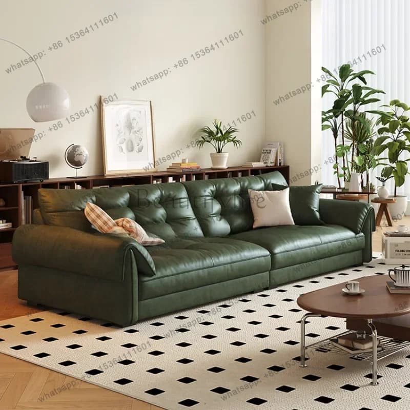 LJY Luxury Water Proof Sofa European Black Design Bedroom Salon Living Room Sofas Puffs Lazy Bedroom Service Divano Unique Furni