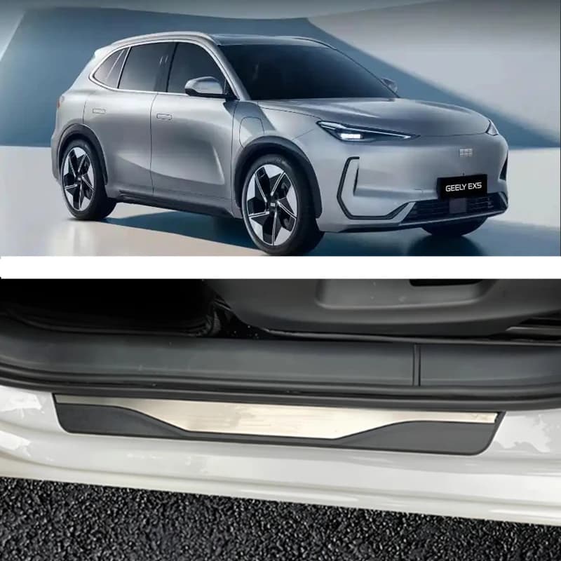 For Geely EX5 Galaxy E5 2020-2024 2025 2026 Car Door Sill Cover Kick Scuff Plate Protector Trim Welcome Pedal Guards Accessories