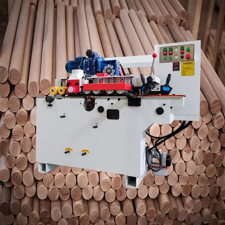 Wooden Round Broom Stick Making Machine Making Wooden Stick Broom Handle Machine for Mop