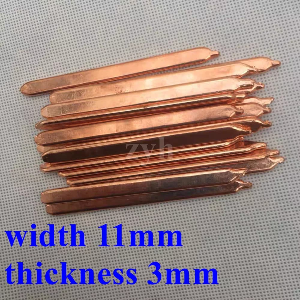 11mm Laptop Heatpipe Pure Copper Tube Tubing For Computer Notebook GPU Cooling CPU Air Cooler Heat Pipe Flat 100mm-400mm