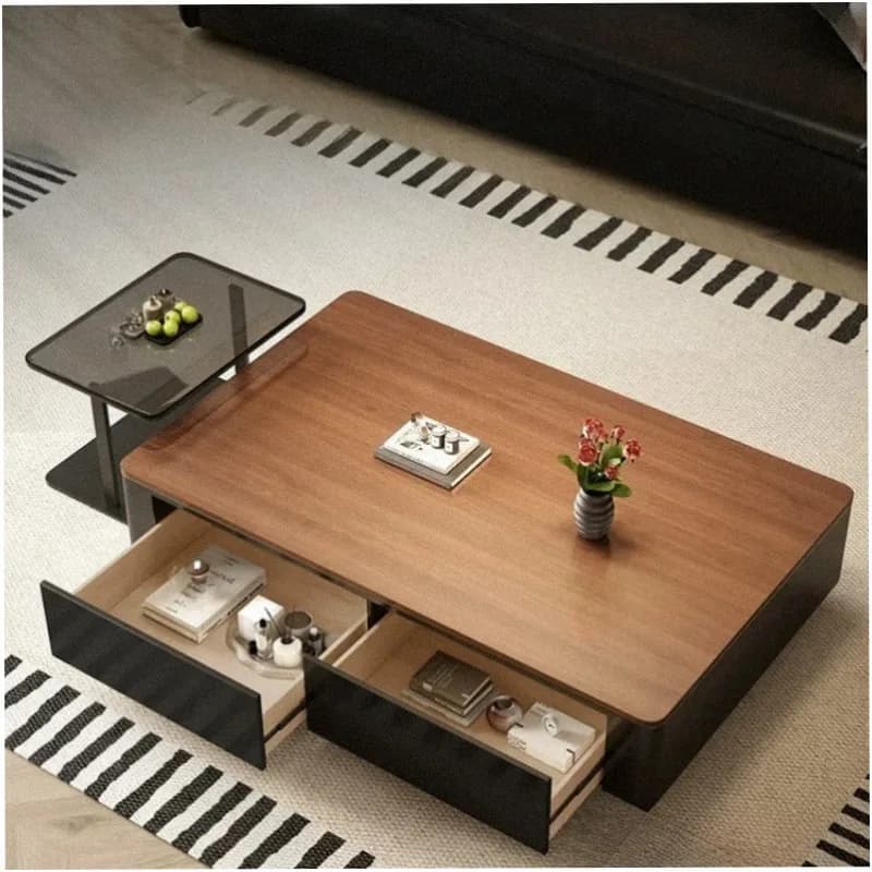 Italian Minimalist Coffee Table Simple Aesthetic Small Luxury Nordic Coffee Table Simple Aesthetic Mesa Auxiliar Home Furniture
