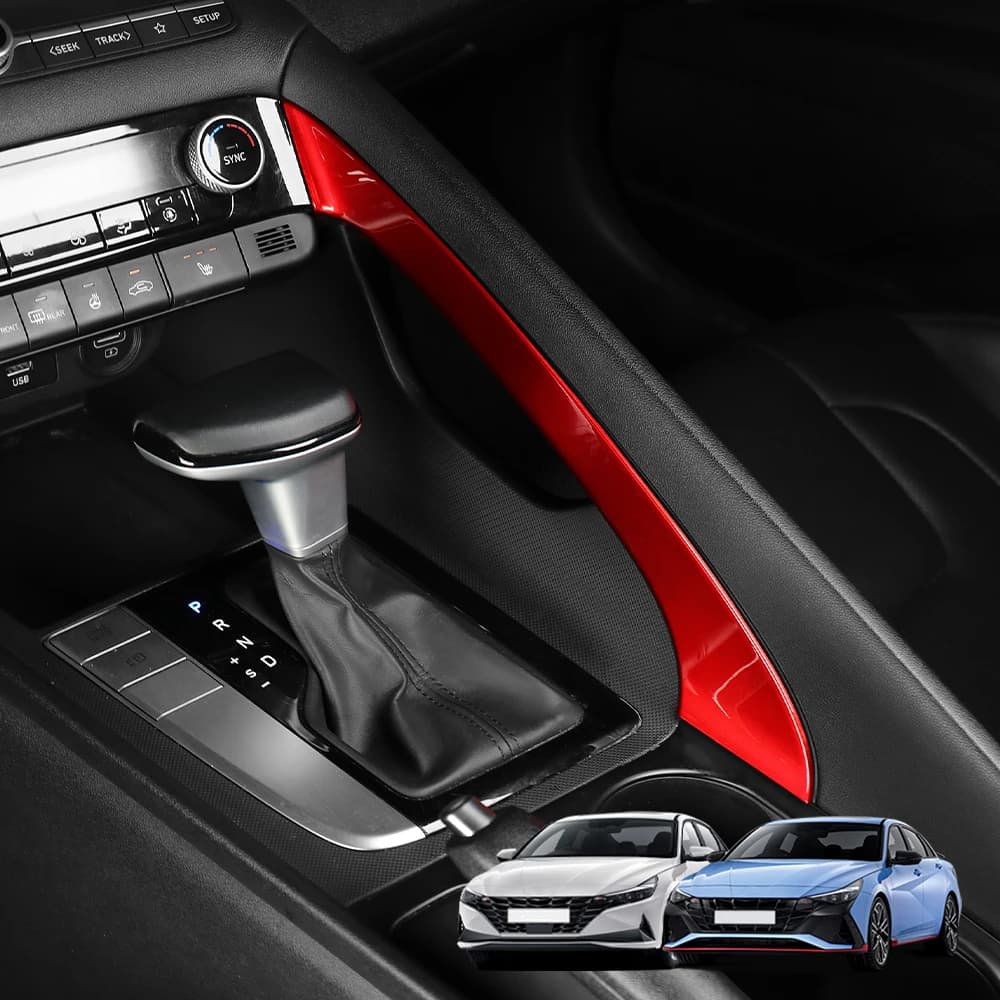 For Hyundai Elantra 2021-2025/ For Hyundai Elantra N 2023-2025 Interior Mouldings Central Console Handbrake Trim Stripe Cover