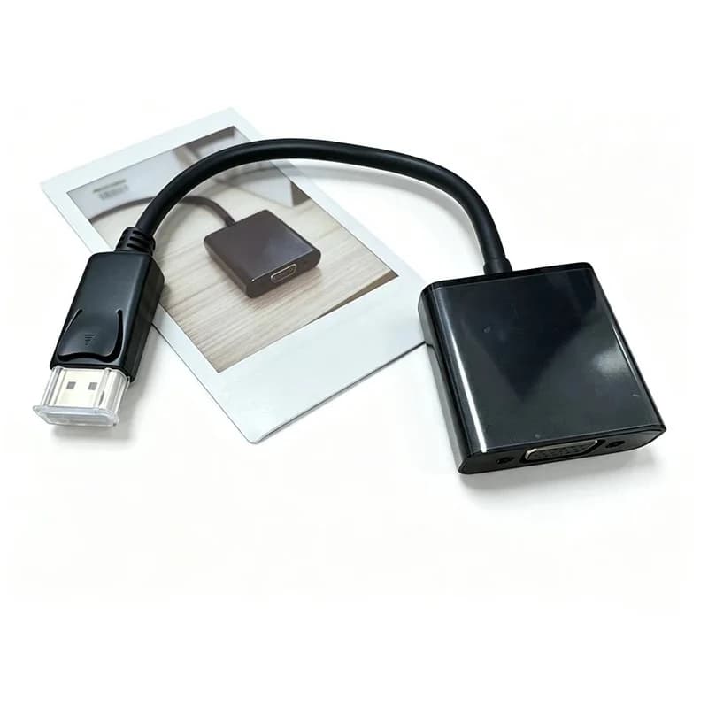 DISplayPort to VGA Adapter 4K 60Hz Male to Female DP to VGA Converter Video Display Cable