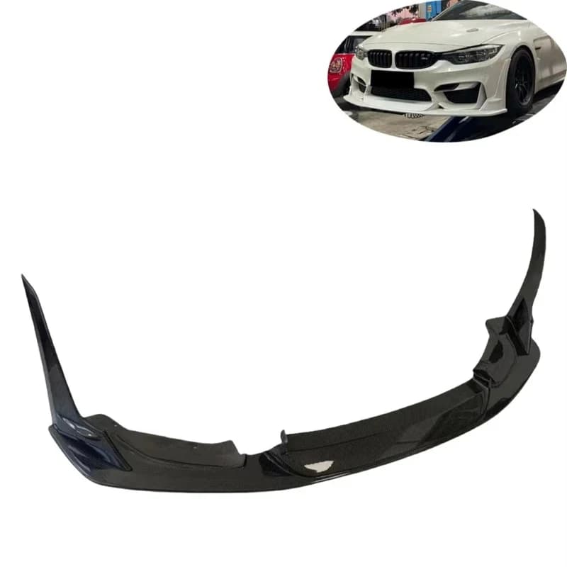 LT Style Carbon Fiber Front Bumper Lip for  F80 F82 F83 M3 M4 Front Bumper Lip Body Kit 2015+